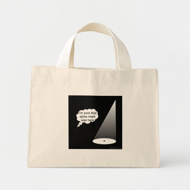 Var är Spiket Mark Light Färgad Bags? Mini Tygkasse (Framsidan)