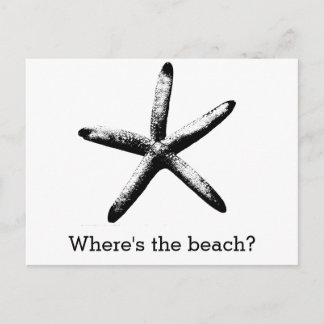 Var är stranden? vykort