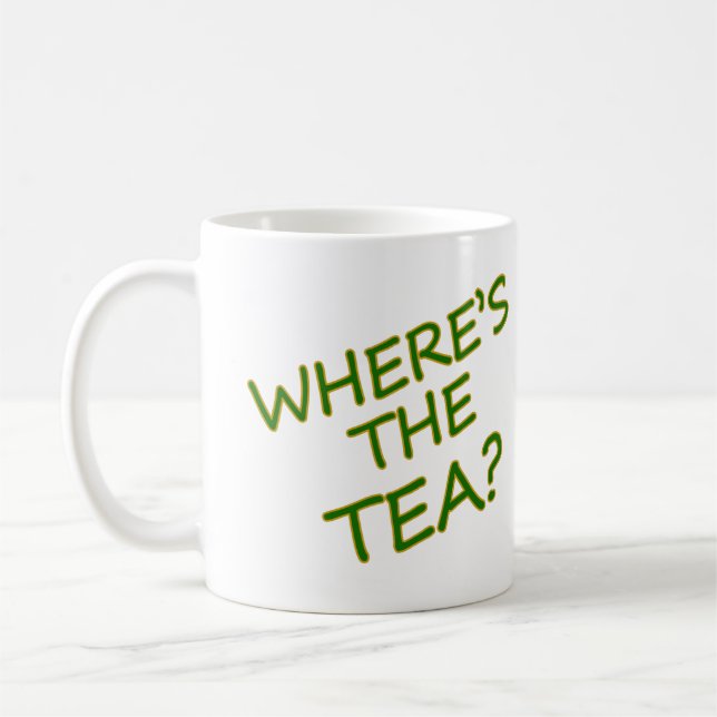 Var är teet? kaffemugg (Vänster)