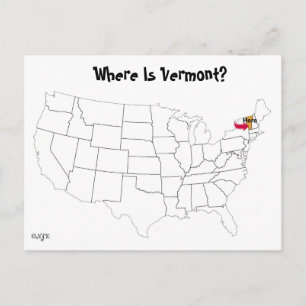 Var är Vermont? Vykort