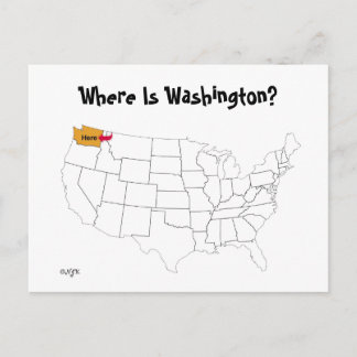 Var är Washington? Vykort