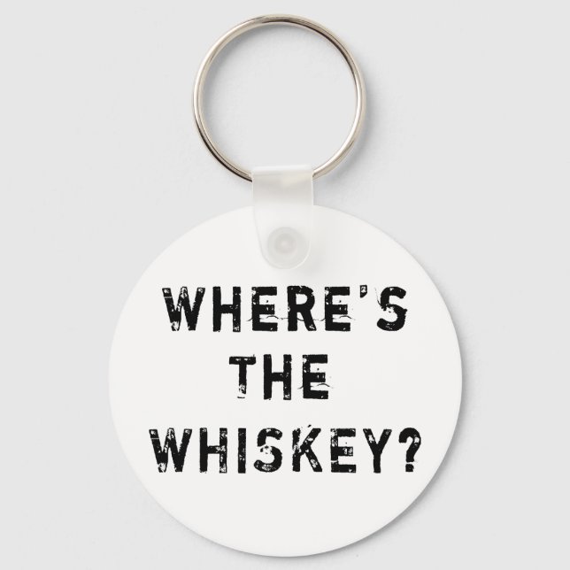 Var är Whiskey? Nyckelring (Framsida)