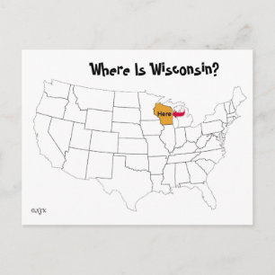 Var är Wisconsin? Vykort