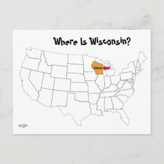 Var är Wisconsin? Vykort