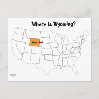 Var är Wyoming? Vykort