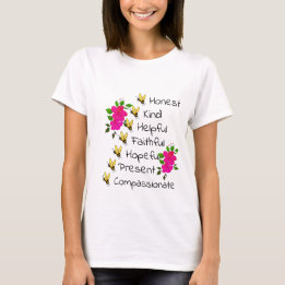 Var ärlig, typ, faithful, självbelåten t shirt