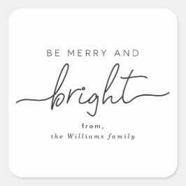 Var ärliga och lätta Märkre Fyrkantigt Klistermärke