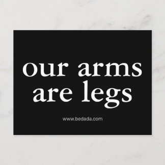 vår arm är ben vykort