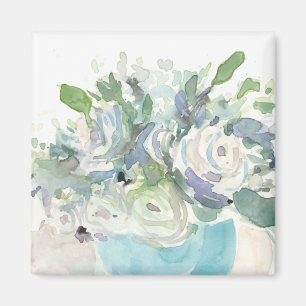 Vår Arrangemang - vattenfärg Bouquet Magnet