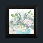 Vår Arrangemang - vattenfärg Bouquet Minnesask<br><div class="desc">Vår Arrangemang II av Samuel Dixon. Har en bukett med vattenfärgblommor i en mycket muterad palett i färg.</div>