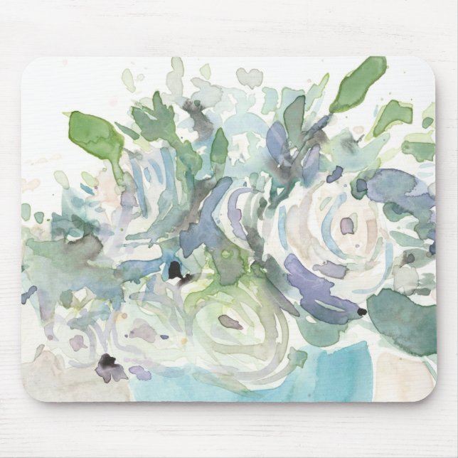 Vår Arrangemang - vattenfärg Bouquet Musmatta (Framsidan)