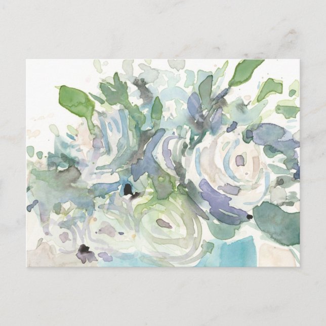 Vår Arrangemangare - vattenfärgsBouquet Vykort (Framsida)