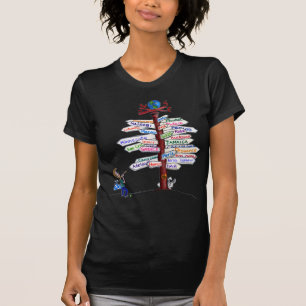 Var att gå? VägmärkeT-tröjaanpassade T Shirt