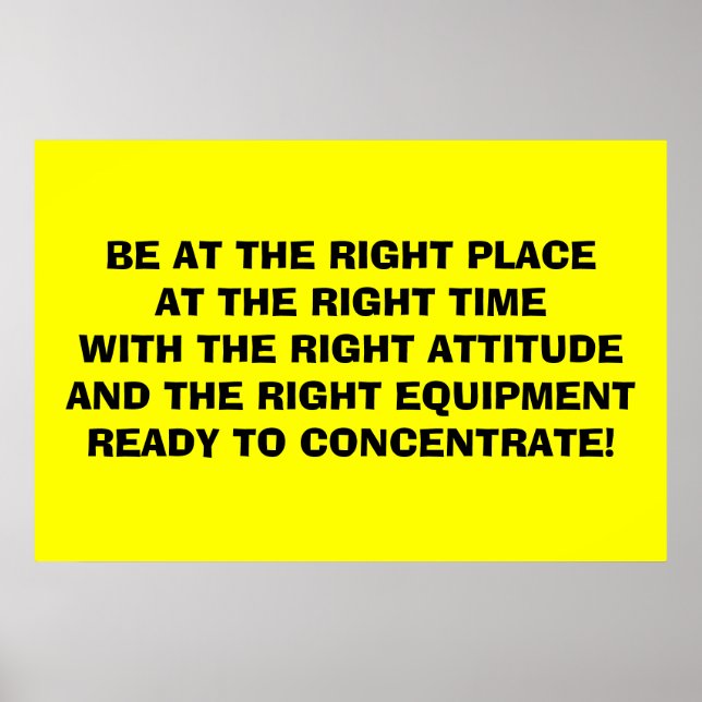 Var "Attitudes" Poster (Framsidan)