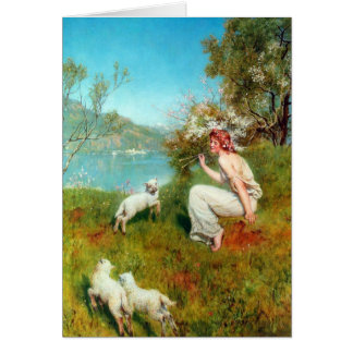 Vår av den John collieren Hälsningskort