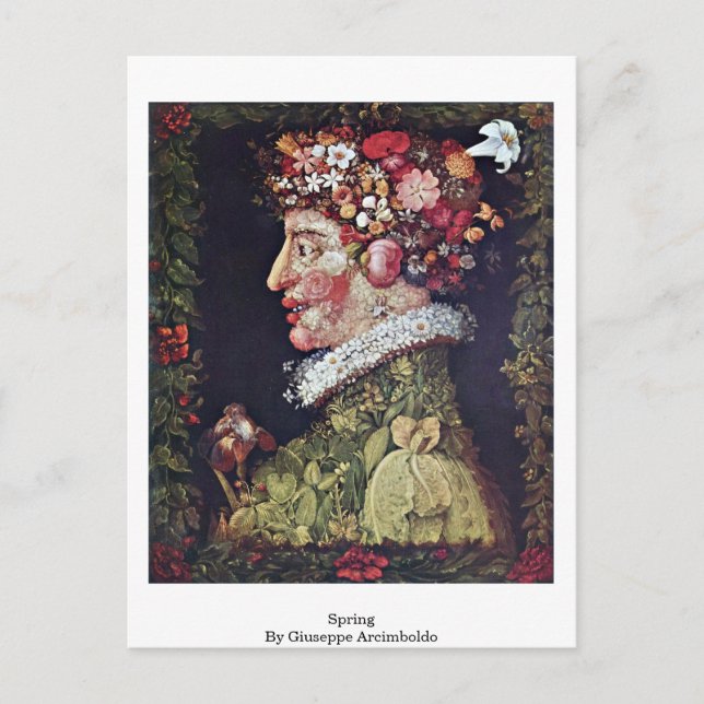 Vår av Giuseppe Arcimboldo Vykort (Framsida)