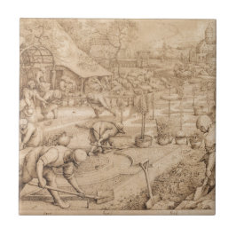 Vår av Pieter Bruegel fläderen Kakelplatta