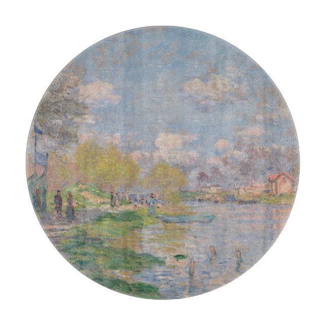 Vår av Seine av Monet Impressionist (Framsidan)
