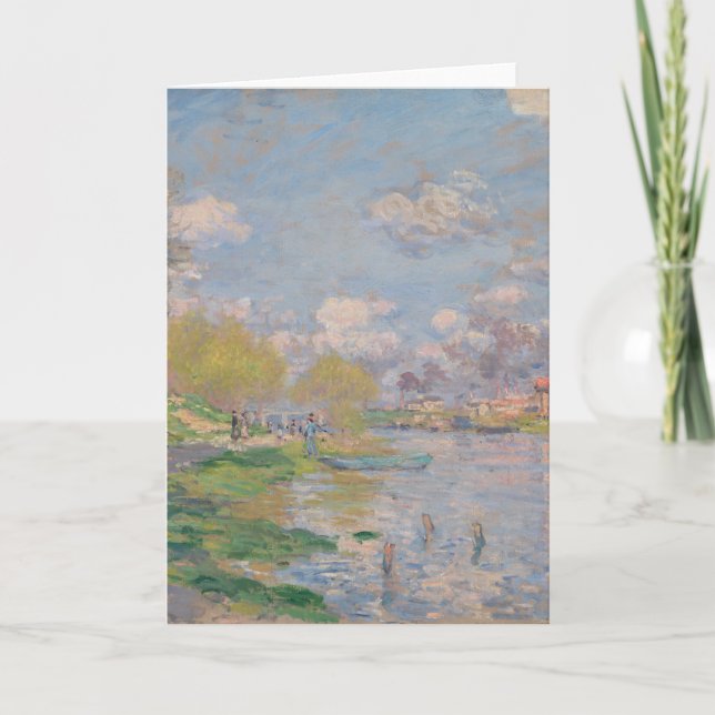 Vår av Seine av Monet Impressionist Kort (Framsida)