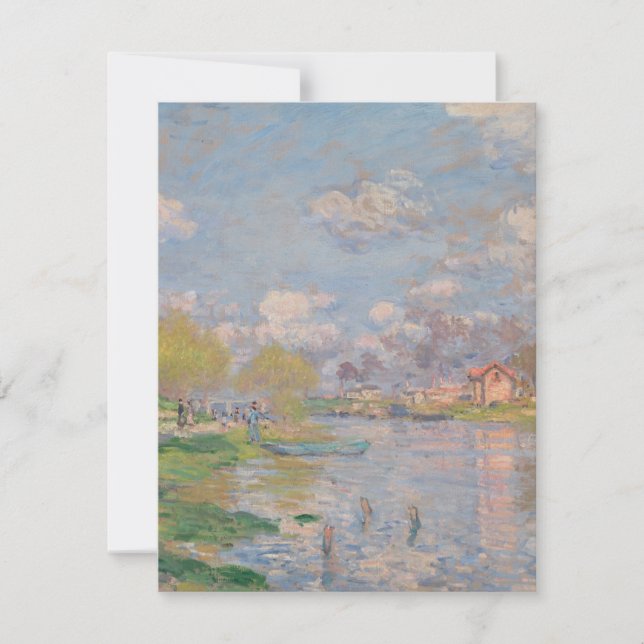 Vår av Seine av Monet Impressionist Kort (Framsida)