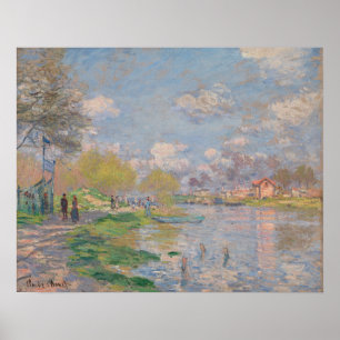 Vår av Seine av Monet Impressionist Poster