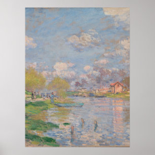 Vår av Seine av Monet Impressionist Poster