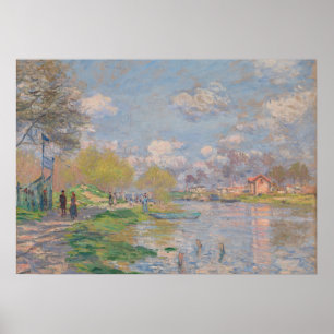 Vår av Seine av Monet Impressionist Poster