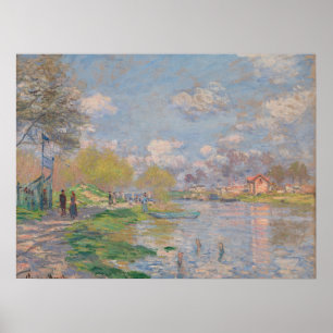 Vår av Seine av Monet Impressionist Poster