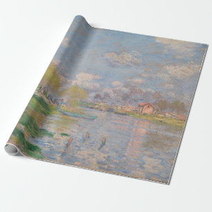 Vår av Seine av Monet Impressionist Presentpapper