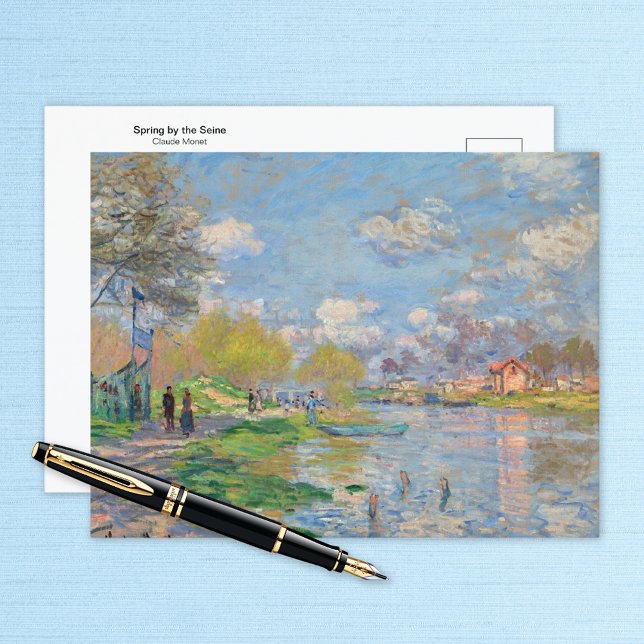Vår av Seine Claude Monet Vykort (Skapare uppladdad)