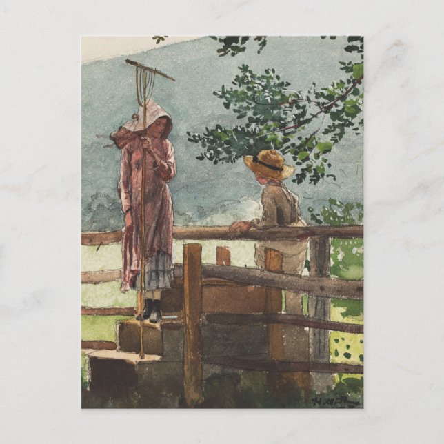 Vår av Winslow Homer Vykort (Framsida)