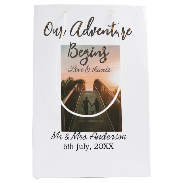 Vår Äventyr börjar med ett foto kärlek och tack (Framsidan)