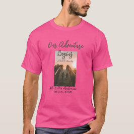 Vår Äventyr börjar med ett foto kärlek och tack T Shirt