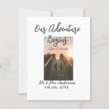 Vår äventyr börjar parfoto kärlek & tack 