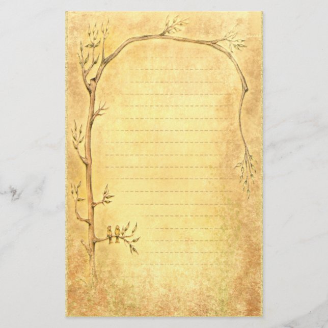 Vår Awakening - Golden Brevpapper (Framsida)