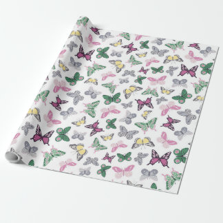 Vår Baby Butterfly Wrapping Papper Presentpapper