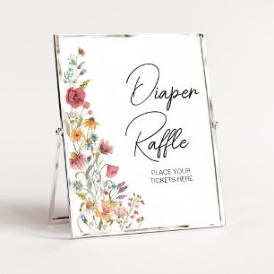 Vår Baby i Bloom Baby Shower Diaper Raffle Poster