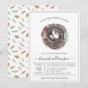 Vår Baby På väg till Hatch Baby Shower Inbjudningar