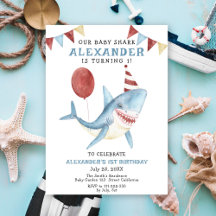 Vår Baby Shark 1-årsdag Under Havet