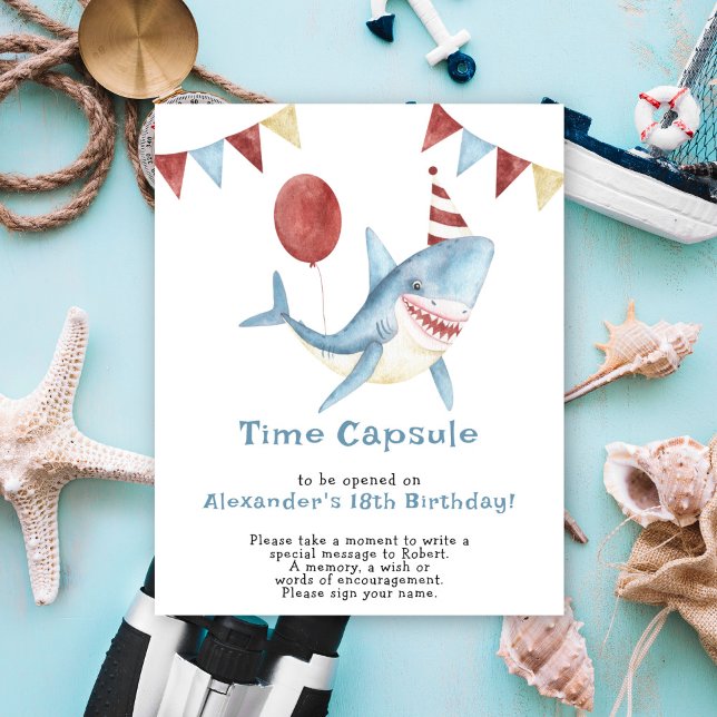 Vår Baby Shark Tids kapsel 1-årsdag Poster (Skapare uppladdad)