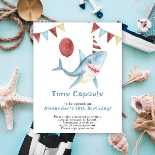 Vår Baby Shark Time Capsule 1:a födelsedag Poster