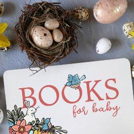 Vår Baby Shower Böcker för Bebis Önskelista Tilläggskort
