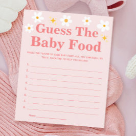 Vår Baby Shower Game gissar Baby Food Game
