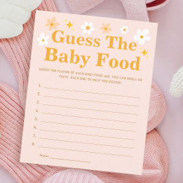 Vår Baby Shower Game gissar Baby mat
