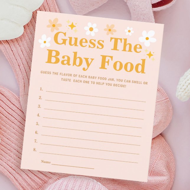 Vår Baby Shower Game gissar Baby mat (Skapare uppladdad)