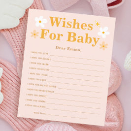 Vår Baby Shower Game Önskemål för Baby
