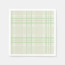 Vår Baby Shower Sage Grön Rutig Papper