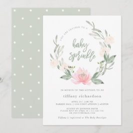 Vår | Baby Sprinkle, vattenfärgad Blommigt Inbjudningar