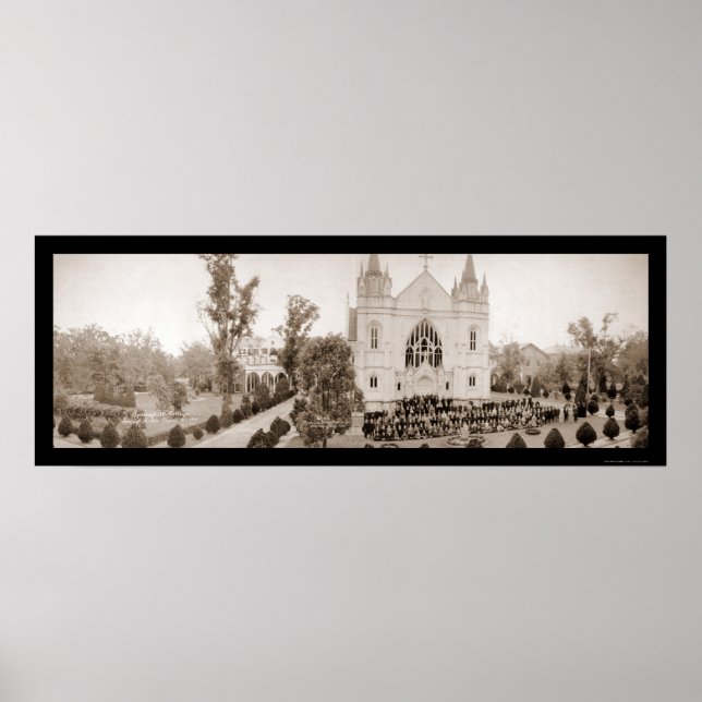 Vår Backe College Photo 1918 Poster (Framsidan)