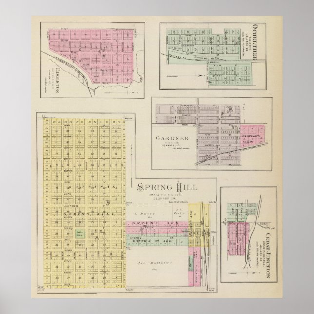 Vår Backe, Edgerton, Ocheltree, Gardner, Kansas Poster (Framsidan)